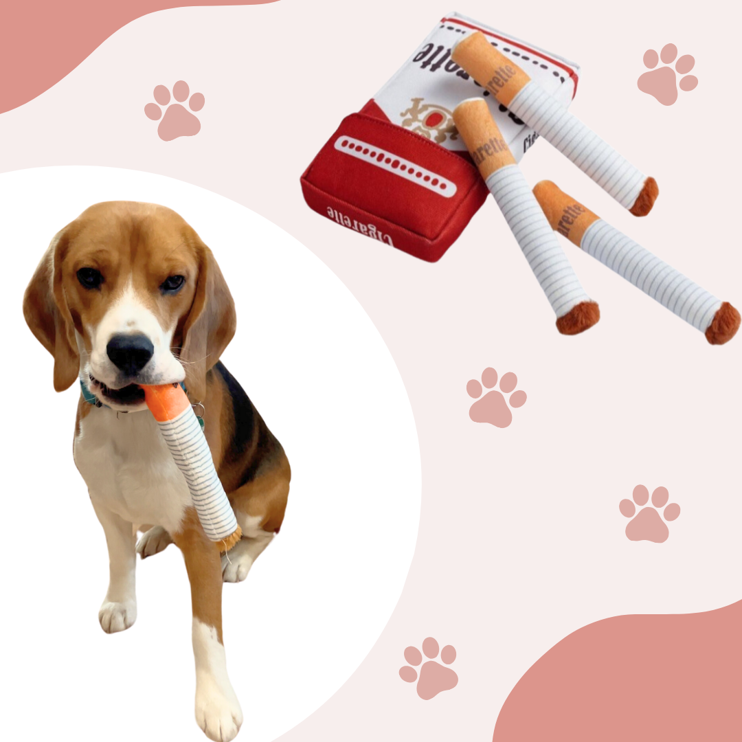 PuffPaws – Die lustige Plüschzigarette für Hunde