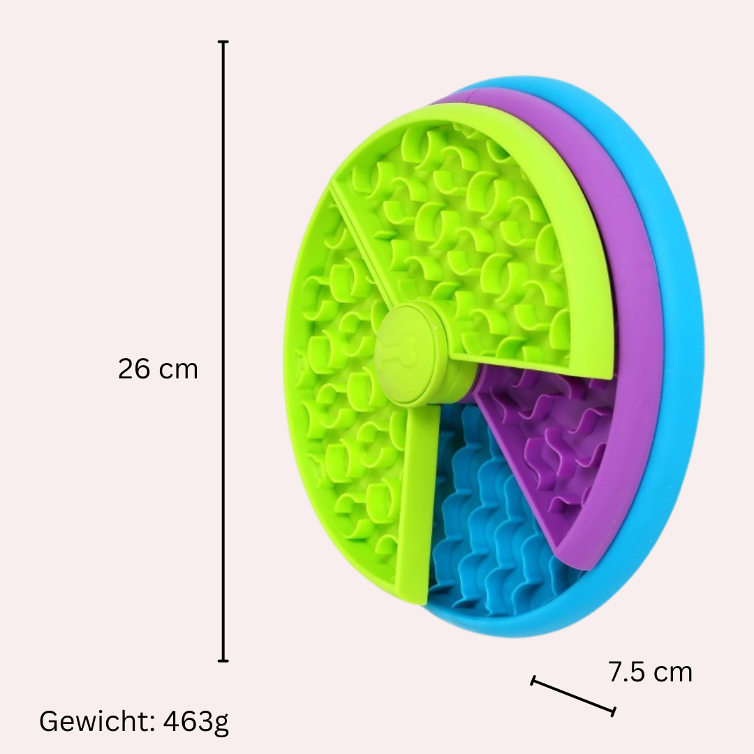SpinFeast – Der drehbare 3-in-1 Slow Feeder für Hunde